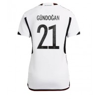 Camisa de time de futebol Alemanha Ilkay Gundogan #21 Replicas 1º Equipamento Feminina Mundo 2022 Manga Curta
